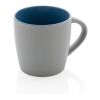 Keramiktasse innen coloriert, 300ml blau-grau | ohne Werbeanbringung | Nicht verfügbar | Nicht verfügbar