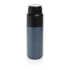 Thermocup RCS – recycelte Thermosflasche mit Becher, 500ml navy blau