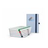Notizbuch Ocean-Book Recycling-Inhaltspapier rPET-Hardcover farbig A5 blau | Punktraster