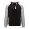 Badet zweifarbiger Kapuzenpullover Unisex Standard | schwarz-heather grau | M | ohne Werbeanbringung | Nicht verfügbar | Nicht verfügbar | Nicht verfügbar