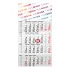 4-Monatskalender Einblatt Budget 4 RECYCLING Schrift modern Rot | 300 × 560 mm | 4C-Quality