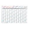 Wandplaner Horizont RECYCLING 980 × 660 mm Dez. Vorjahr – Jan. Folgejahr Weiß | 980 × 660 mm | ohne Werbeanbringung | Blau