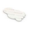 Haftnotizblock Form 125 × 72 mm RECYCLING formgestanzt 118 × 61 mm | ohne Werbeanbringung | Fuß