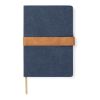 VINGA Bosler Notizbuch aus RCS recyceltem Canvas navy blau | ohne Werbeanbringung | Nicht verfügbar | Nicht verfügbar