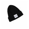 Baumwoll-Beanie schwarz