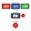 Geschenkbox Mini Weihnachten 4c Euroskala | 5 Alpenmilch-Schokotäfelchen