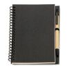 Recyceltes Notizbuch Blankopapier schwarz | ohne Werbeanbringung | Nicht verfügbar | Nicht verfügbar | Nicht verfügbar