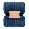 RPET-Fleece-Decke blau
