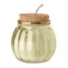 Kerze aus Pflanzenwachs beige