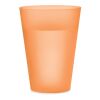 Festivalbecher aus Plastik, 300ml transparent orange