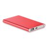 Aluminium Powerbank 4000 mAh rot | ohne Werbeanbringung | Nicht verfügbar | Nicht verfügbar