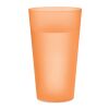 Festivalbecher "Large" aus Plastik, 500ml transparent orange | ohne Werbeanbringung | Nicht verfügbar | Nicht verfügbar