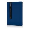 Basic Hardcover PU A5 Notizbuch mit Stylus-Stift navy blau | ohne Werbeanbringung | Nicht verfügbar | Nicht verfügbar | Nicht verfügbar