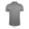 PASADENA Herren Polo 200g Melange Grau/Orange | 3XL | ohne Werbeanbringung | Nicht verfügbar | Nicht verfügbar | Nicht verfügbar