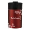*Christmas* Isolierbecher Rot | Schneeflocken | Digitaldruck