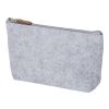 RPET-Filz-Kosmetiktasche Lucy Grau | ohne Werbeanbringung | Nicht verfügbar | Nicht verfügbar