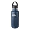Recycelte doppelwandige Trinkflasche aus Edelstahl (500 ml), Lior Grau