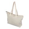 Tragetasche aus recyceltem Polycotton (330 g/m2) Malina beige | ohne Werbeanbringung