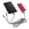 3-in-1 Ladekabel 'Belfast' aus Aluminium und Nylon Silber