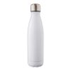 Doppelwandige Edelstahlflasche 500 ml Clifford aus recyceltem Stahl Weiß
