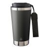 Doppelwandiger Trinkbecher aus recyceltem Edelstahl 500 ml Kayla Schwarz