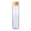 Glas Trinkflasche 500 ml Klarheit Braun