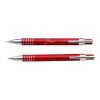 Schreibset 'Colour-Line' aus Aluminium/Metall Rot