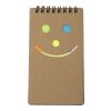 Notizbuch 'Happy face' aus Karton Braun | ohne Werbeanbringung | Nicht verfügbar | Nicht verfügbar
