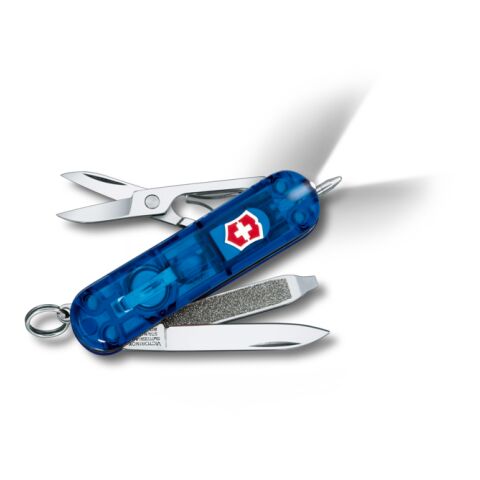 Victorinox Signature Lite Taschenmesser blau-transparent | ohne Werbeanbringung