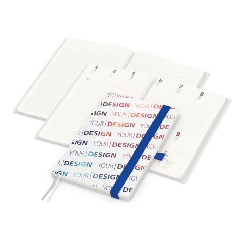 Wochenplaner Match-Hybrid Recycling Bunt-blau | ohne Werbeanbringung | Natura Recycling | Mittelblau