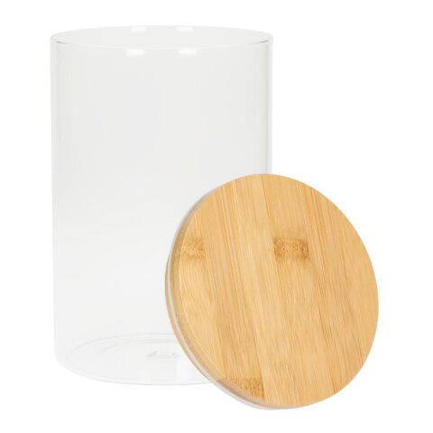Glasbehälter &quot;Bamboo&quot;, 1,6 l transparent | ohne Werbeanbringung | Nicht verfügbar | Nicht verfügbar