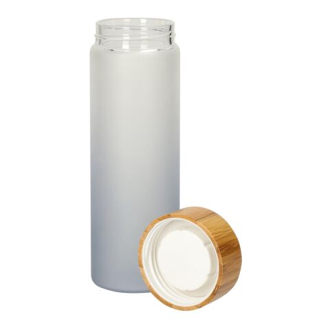 Glasflasche &quot;Frosted&quot; 0,55 l grau | ohne Werbeanbringung | Nicht verfügbar | Nicht verfügbar