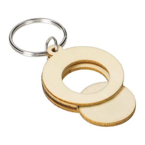 Holzchip-Schlüsselanhänger &quot;Circle&quot; natur | ohne Werbeanbringung | Nicht verfügbar | Nicht verfügbar