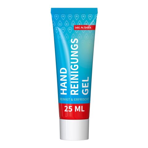 25 ml Tube - Handreinigungsgel (alk.) - FullbodyPrint Weiß | ohne Werbeanbringung