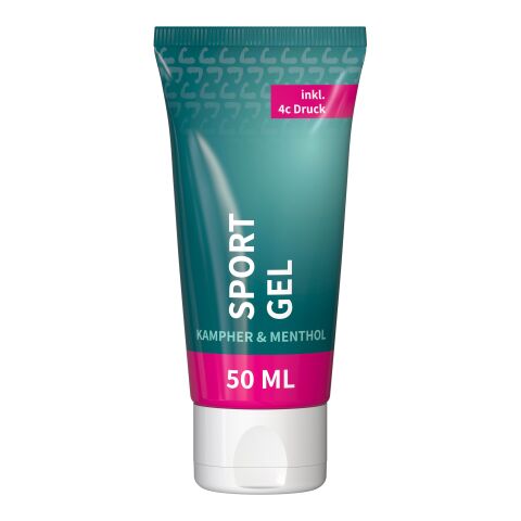 50 ml Tube - Sportgel - FullbodyPrint Weiß | ohne Werbeanbringung