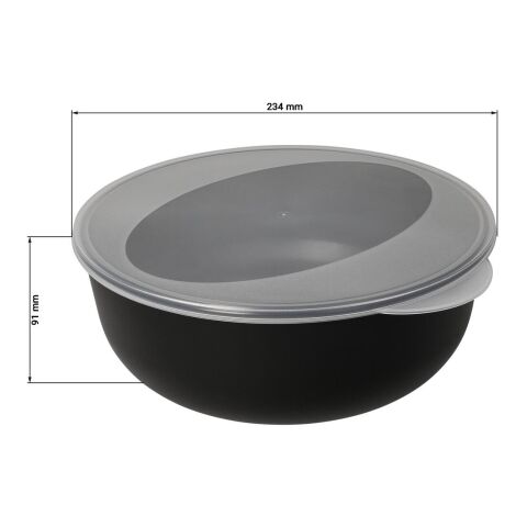 Food-Bowl "ToGo", Classic, 2,2 l schwarz | ohne Werbeanbringung | Nicht verfügbar | Nicht verfügbar