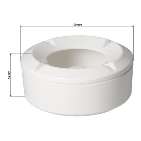 Aschenbecher &quot;Atakor&quot; weiß | ohne Werbeanbringung | Nicht verfügbar | Nicht verfügbar