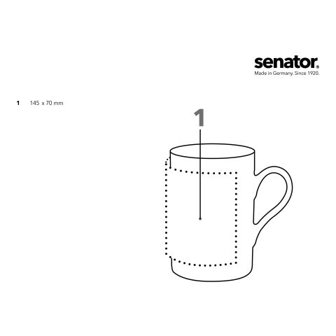 senator Prime Tasse weiß | ohne Werbeanbringung