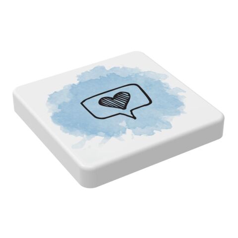 Magnet &quot;Quadrat&quot; weiß | ohne Werbeanbringung | Nicht verfügbar | Nicht verfügbar