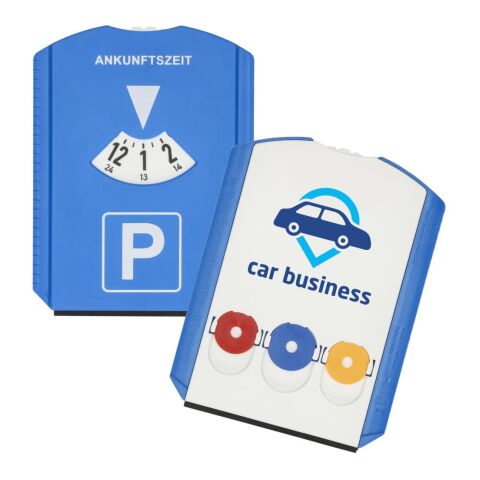 Parkscheibe &quot;Euro&quot; mit Chips blau | ohne Werbeanbringung | Nicht verfügbar | Nicht verfügbar