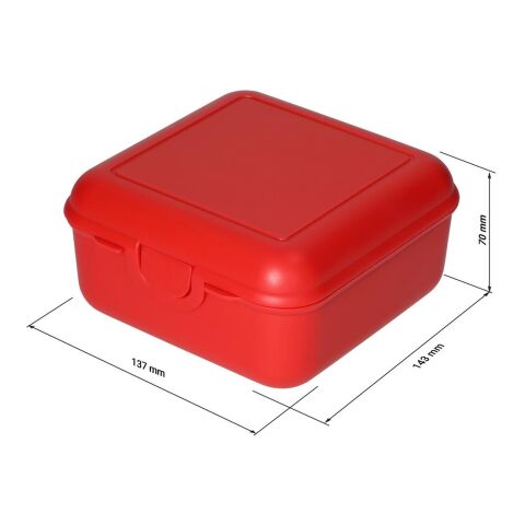 Vorratsdose &quot;Cube&quot; deluxe, mit Trennschale weiß | ohne Werbeanbringung | Nicht verfügbar | Nicht verfügbar