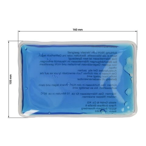 Kühl-/Wärmekissen "Fresh", klein transluzent blau | ohne Werbeanbringung | Nicht verfügbar | Nicht verfügbar