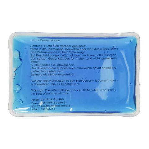 Kühl-/Wärmekissen &quot;Fresh&quot;, klein transluzent blau | ohne Werbeanbringung | Nicht verfügbar | Nicht verfügbar