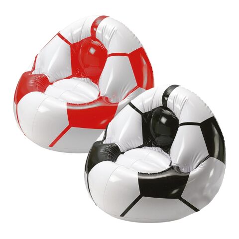 Aufblasbarer Fußballsessel "Big" weiß/schwarz | ohne Werbeanbringung | Nicht verfügbar | Nicht verfügbar