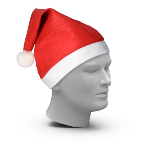 Weihnachtsmütze "Kids" rot/weiß