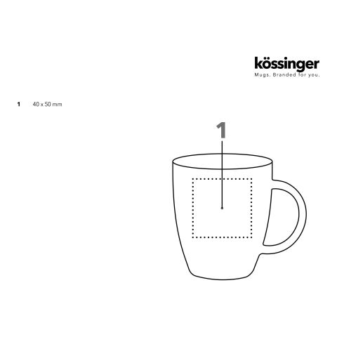 Kössinger Maxim Cafe Tasse weiß | ohne Werbeanbringung