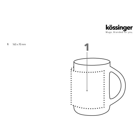 Kössinger Cult Tasse weiß | ohne Werbeanbringung
