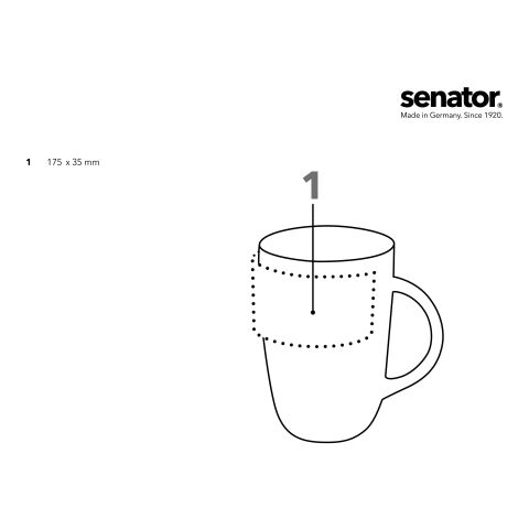 senator Elite Tasse weiß | ohne Werbeanbringung