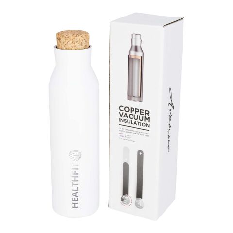 Norse vakuumisolierte Kupferflasche mit Kork Standard | weiß | ohne Werbeanbringung | Nicht verfügbar | Nicht verfügbar