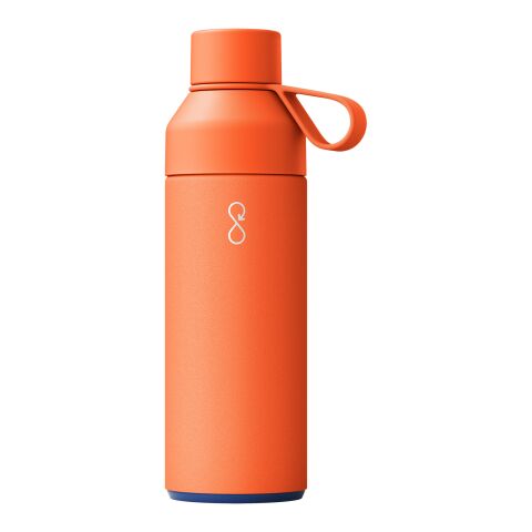 Ocean Bottle 500 ml vakuumisolierte Flasche Standard | Sun Orange | Gravur | rundum | 50 mm x 130 mm